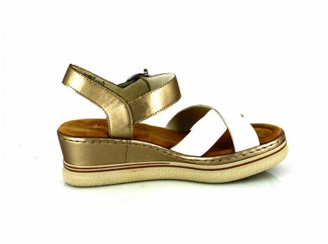 ŽENSKI RIEKER 677-03-80 WHITE/SILVER