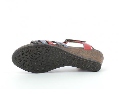 ŽENSKI SANDALI LIZARD 7816 BLACK-BLUE-RED