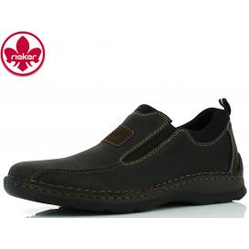 MOŠKI CASUAL RIEKER 05363-25 KASTANIE/SCHWARZ
