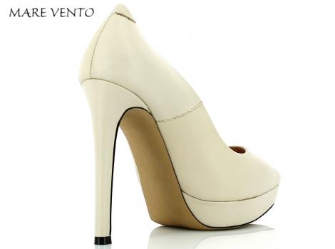 ŽENSKI ELEGANTNI MARE VENTO 12272 BEIGE LEATHER