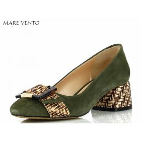 ŽENSKI ELEGANTNI MARE VENTO 12296 KHAKI SUEDE