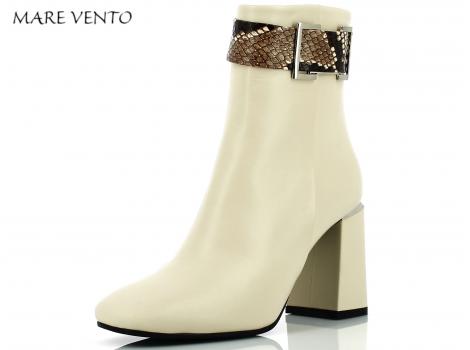 ŽENSKI GLEŽNAR MARE VENTO 12425 BEIGE LEATHER