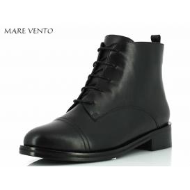 ŽENSKI GLEŽNAR MARE VENTO 12482 BLACK LEATHER