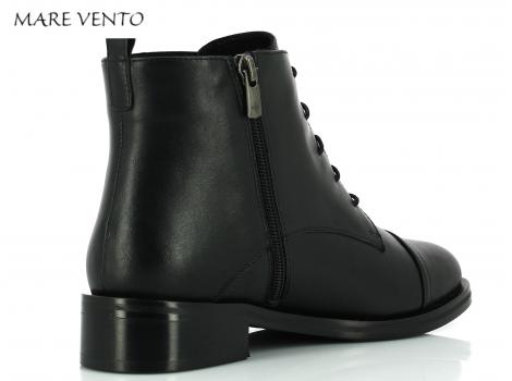 ŽENSKI GLEŽNAR MARE VENTO 12482 BLACK LEATHER