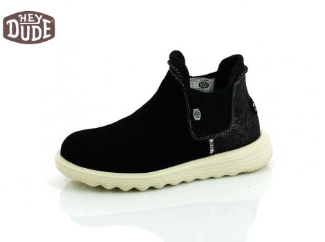 ŽENSKI HEYDUDE BRANSON W SUEDE BLACK/SNA