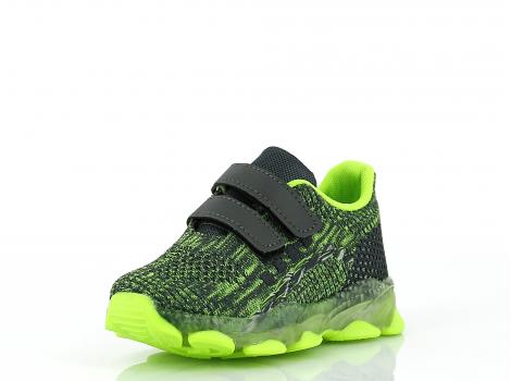 OTROŠKI CASUAL Z LUČKAMI GIOLAN AM19-GY1944 D.GREY/F GREEN